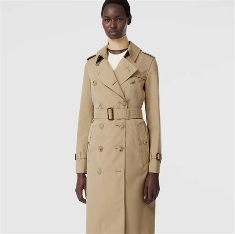 kensington long trench coat burberry|Burberry trench coat size guide.